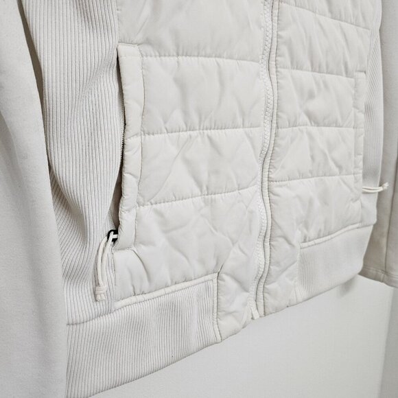 The North Face Jacket S Womens Cream Full Zip Lined Mock Neck Long Sleeve - Picture 8 of 8